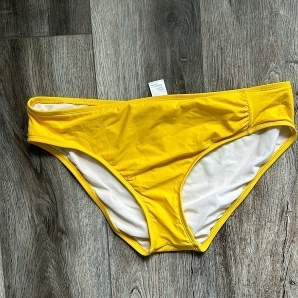 Alex Marie swim bottoms size Large goldenrod yellow flattering